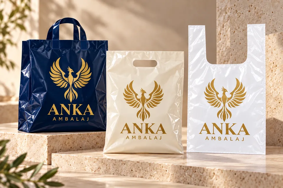 Poşetçi için Anka Ambalaj logo baskılı ürün örneği